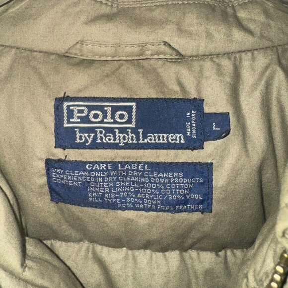 Polo Ralph Lauren - Vintage - Goose Down - Jacket Size L - TAN - Picture 3 of 6